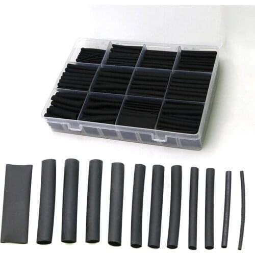127 / 150 / 170 / 650Pcs Heat Shrink Sleeving Tube Assortment Kit Electrical Connection Wire Wrap Cable Waterproof Shrinkage 2:1