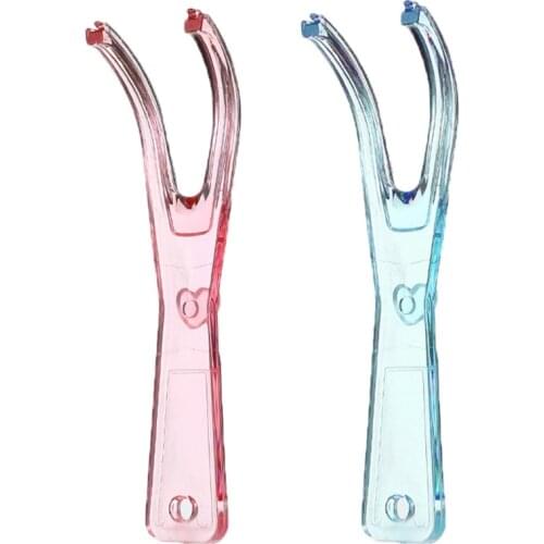 2Pcs Floss Holder Aid Oral Picks Teeth Care Interdental Durable Teeth Cleaning Breath Fresh Oral Care Tool