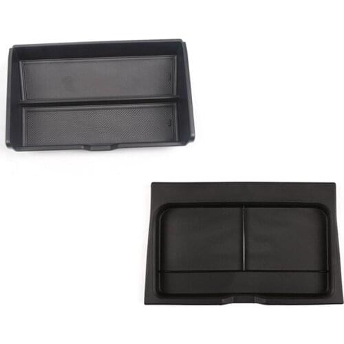 For Land Rover Defender 2020 2021 ABS Center Console Lower Storage Armrest Box & TPE Storage Box Mat Pad Car Accessories