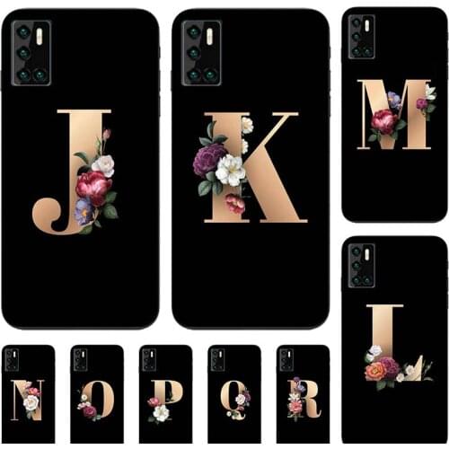 For Cubot P40 P30 P30 X19 Case Funny Custom Name Letter Couple Cover Fashion Black TPU Soft Coque
