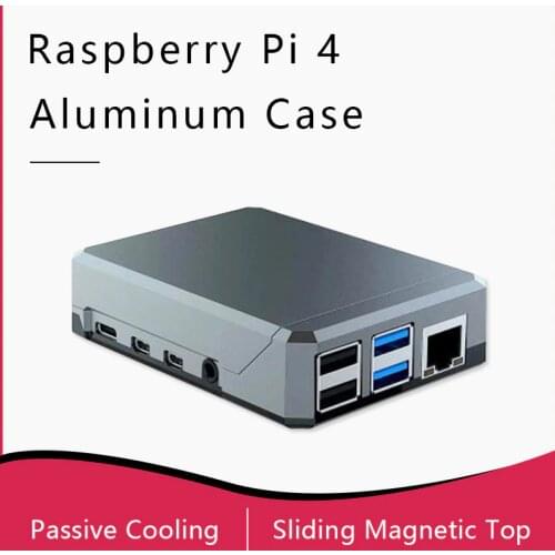 Argon NEO Raspberry Pi 4 Case MINIMALIST DESIGN SLIM ALUMINUM ENCLOSURE PASSIVE COOLING ROBUST YET PORTABLE SLIDING MAGNETIC TOP