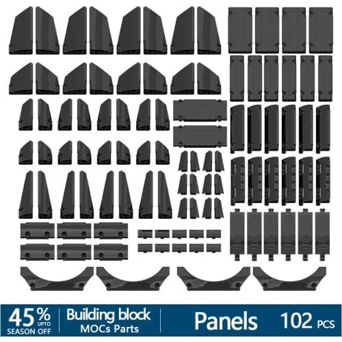 Building block parts technology Panels 64782/1x5x11/15458/64394/64680/62531/11954/62531 11x3/11946/11947/MOC DIY assembly toys