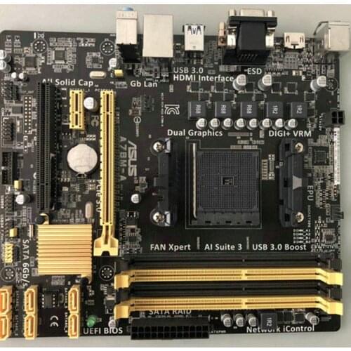 For ASUS A78M-A A78M-E Motherboard FM2/FM2+ DDR3 support 760 860K VGA/HDMI