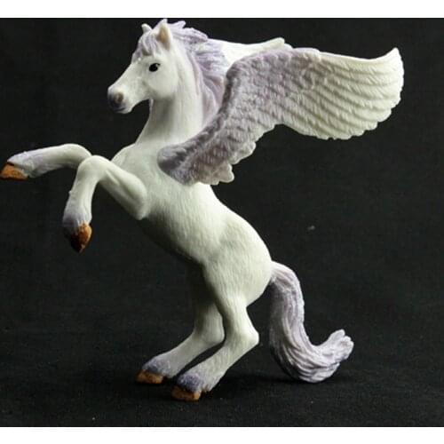 Novelty Simulation Toys Pegasus Dolls Flying Horse Toys for Kids Gifts Children Creative Animal Model Home Decoration