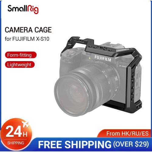 SmallRig DSLR Camera Cage Housing Case Cold Shoe 1/4'' Arri Hole for FUJIFILM X-S10 Camera 3087