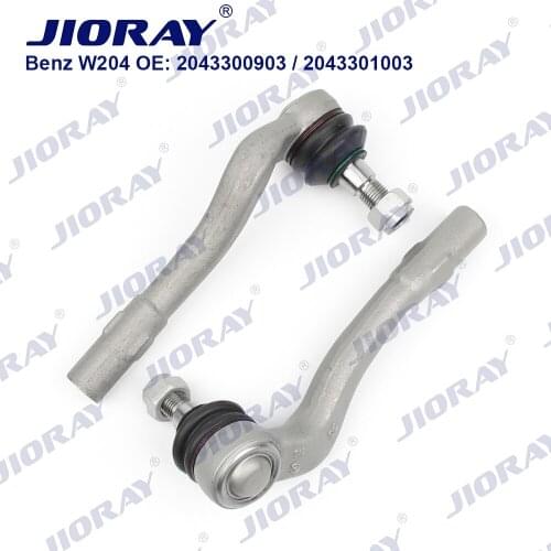 JIORAY Pair Front Outer Steering Tie Rod Ends For Mercedes Benz C-Class W204 S204 SLS AMG C197 R171 2043300903 2043301003