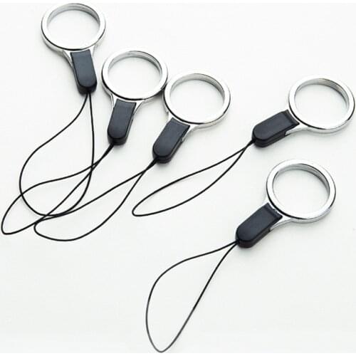 Wholesales 10Pcs/lot High Quality Metal Mobile Phone Finger Ring Holder Lanyard Fashion Smartphone Strap Cell Phone Accessory