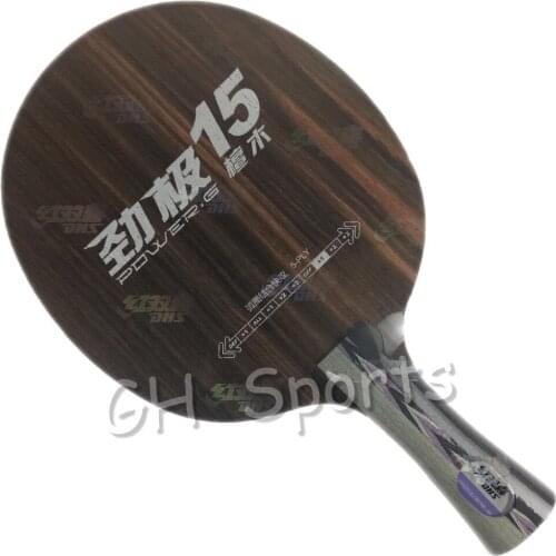 Original DHS Power G15 (PG15, PG 15) table tennis blades table tennis rackets racquet sports ping pong paddles 5 ply ebony