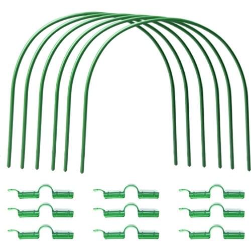 Plant Stand Greenhouse Ring Iron Mental Material Reusable Durable Washable For Raised Bed Garden Fabrics' Plamt Mulch Support
