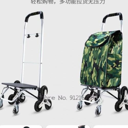 Portable Household Grocery Shopping Cart, Small Cart Artifact, Foldable Shopping, Grocery Shopping, Pulling Vegetables, Climbing