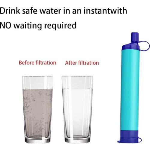 Water Purifier Outdoor Hiking Camping Lake River Portable Water Filter Filtration Tube Straw Essential tools for wild survival