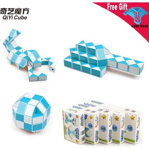 QIYI Magic Snake 60 72 Segments speed cubes Diy Elastic Changed Popular Twist Transformable Kid Puzzle Toy For Children Birthday