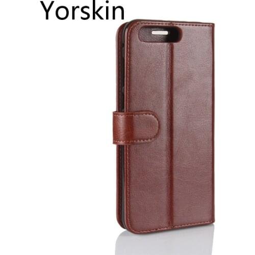 Luxury PU Leather Protective Card Slots Holder Drop Proof Cover For Asus Zenfone 4 Pro ZS551KL Folio Flip With Stand Case/Brown