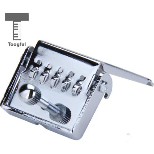 Tooyful Silver 5 Strings Bridge Plate Vintage Model Banjo Tailpiece Plate for Guitar Maker Repair Replacement Parts High Quality