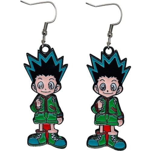 Cartoon Figure GON·FREECSS Pendant Earrings Fashion Hard Enamel Cosplay Eardrop Jewelry Comic Hunter x Hunter Theme Earring NEW
