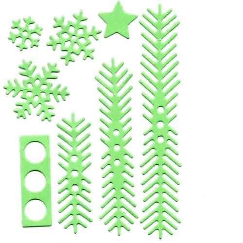 Pine Needle Metal Cutting Dies Scrapbooking Album Paper Metal Crafts Embossing Folders Making Template Greeting Card Die Cut