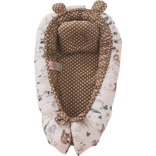 Foldable, removable and washable portable crib, middle bed, pressure-proof isolation baby bed, travel bed baby nursery furniture