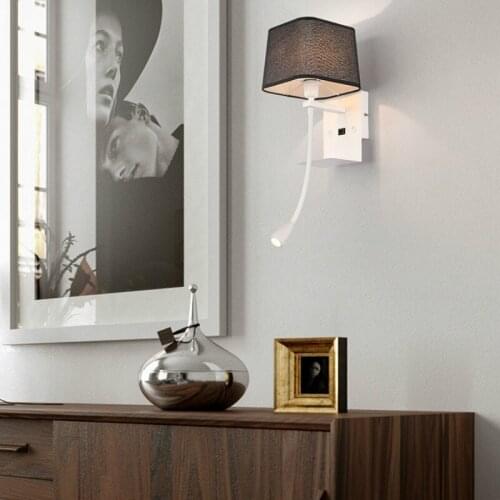 European-style modern personality bedroom bedside decorative lamp creative hotel guest room study hotel LED wall lamp LX102313