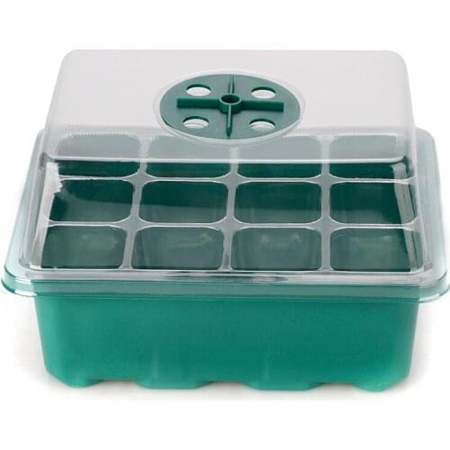 12 Holes Plant Seed Grow Box Tray Nursery Seedling Starter Thermal Insulation Insert Propagation Seeding Nursery Pot