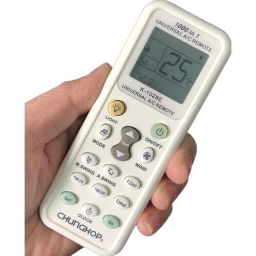 Good quality universal K-1028E Air Conditioner Digital LCD remote control CHUNGHOP K1028E air conditioning controller
