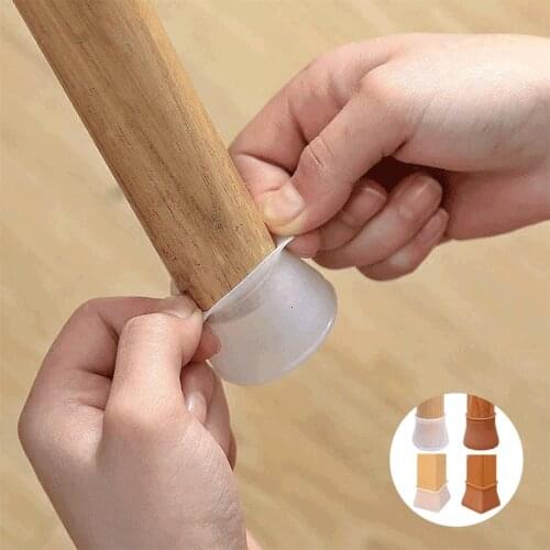 16/Pcs Furniture Silicon Protection Cover Table leg cover stool leg cover table leg mat Table foot protector