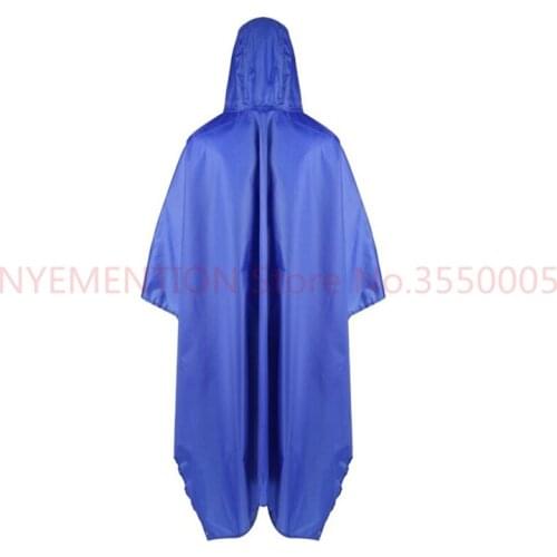 3 in 1 Waterproof Raincoat Outdoor Travel Rain Poncho Jackets Backpack Rain Cover with Carry Bag 10PCS