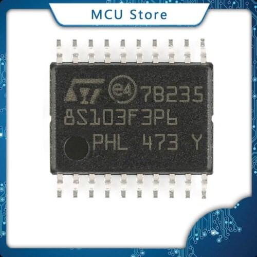 50PCS STM8S103F3P6 TSSOP-20 STM8S103F3P3 STM8S003F3P6 TSSOP20 STM8S103 F3P6 F3P3 STM8S003 STM8S New Original In Stock IC chip
