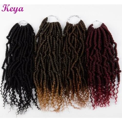 Boom Twists 12 inch Fluffy Spring Twist 24 strands/pack Ombre Nubian Twists Synthetic Braiding Hair Extension For Black Women