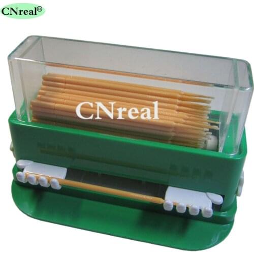 1 Piece Dental Micro Brush Applicator Dispenser Green Plastic Dentist Lab Device Equipment