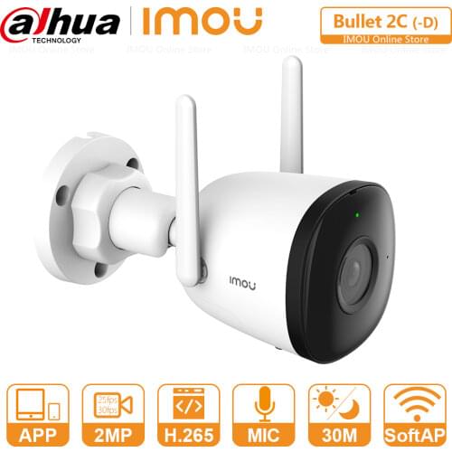 DAHUA Wifi IP Camera Outdoor Human Detection 98ft Night Vision Built-in Hotspot Sound Recording ONVIF Surveillance CCTV Cam