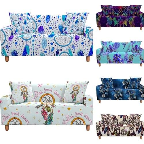 Feather Elastic Sofa Cover for Living Room L-shape Sectional Corner Couch Cover Non-slip Sofa Cover Home Decor 1/2/3/4-seater