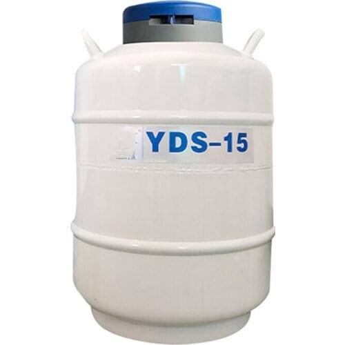 YDS-15 Storage Type Cryogenic Liquid Nitrogen Tank 16L/50MM Caliber Sealed Liquid Nitrogen Tank With Liquid Nitrogen Leak-Proof