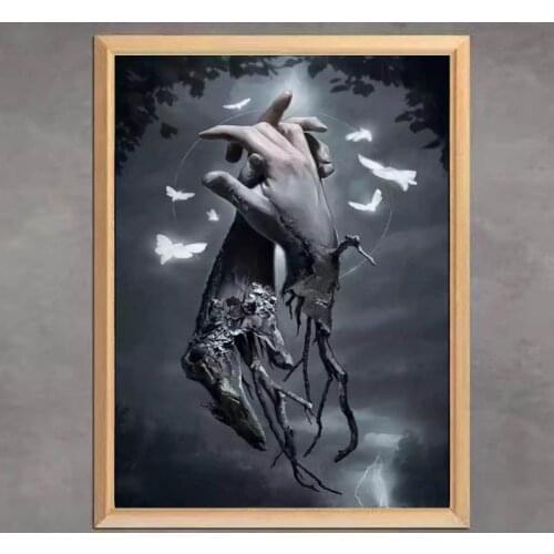 Hot Sale Abstract Withered Love Diamond Painting Hand To Shake Hands Picture for Living Room Embroidery Mosaic Home Decor