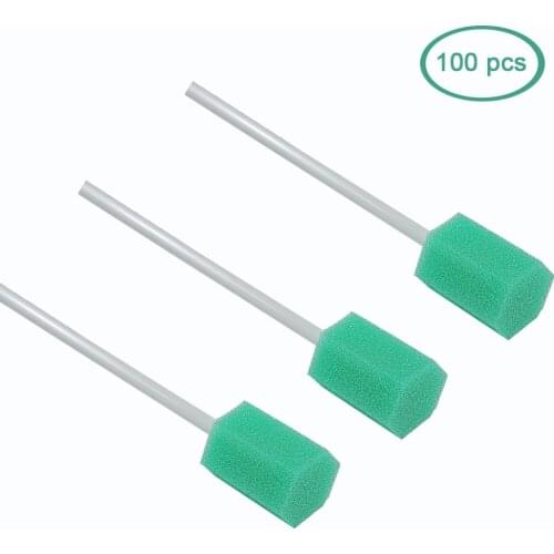 Dental teeth surgery clean sponge applicator oral cleaning dental tampons swabstick patient tampon applicator oral swab Green