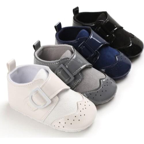 Baby Shoes Pu Leather Shoes Sports Sneakers Newborn Baby Boys Girls Casual Shoes Infant Toddler Soft Anti-slip Shoes