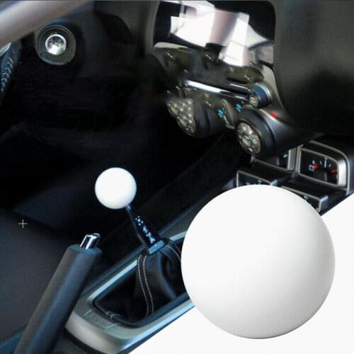 For Jdm Duracon Glossy Car Handbrake Shift Lever Cover White Round Ball Shift Knob M12X1.25 Durable Car Accessories