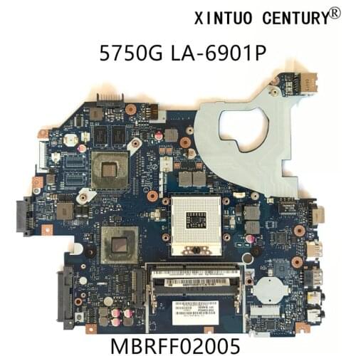 MBRFF02005 For Acer Aspire 5750 5750G Laptop Motherboard P5WE0 LA-6901P HM65 DDR3 With GT520M 1GB original 100% tested working