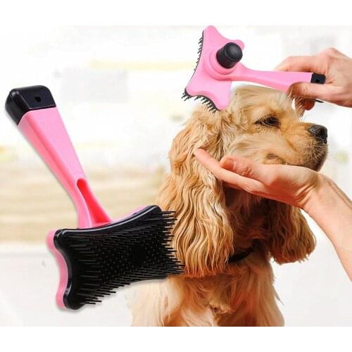 Multi-purpose Pet Dog Cat Brush Removal Grooming Silicone Comb Hair Fur Shedding Trimmer Professional Pet Accessories