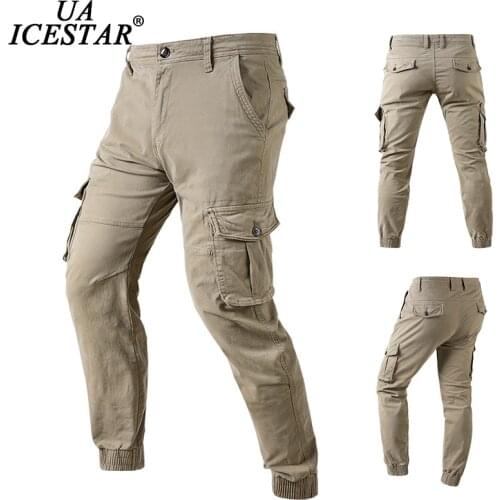 Cotton Men Pants 2021 Brand Autumn Solid Color Fashion Casual Trousers High Quality Comfortable Military Tactics Cargo Men Pants