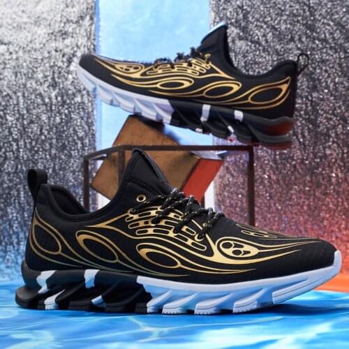New Arrival Summer Men Blade Running Shoes Mesh Breathable Casual Sneakers Non-Slip Gym Training Footwear Jogging Zapatillas