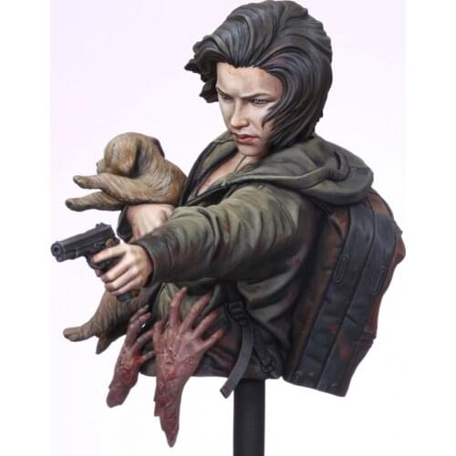 New Unassembled 1/10 The Survive girl fantasy Bust Resin Kit DIY Toys Unpainted resin model