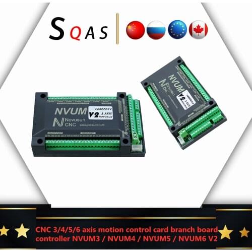 NVUM V2 Mach3 USB 200KHz CNC 3/4/5/6 axis motion control card branch board controller NVUM3 / NVUM4 / NVUM5 / NVUM6 V2
