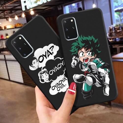 Japan Anime My Hero Oya Haikyuu phone case For Samsung A51 A71 A50 A70 S20 FE S10 Plus S8 S9 plus A7 2018 Shell Silicone Cover