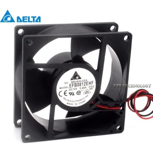 Delta EFB0812EHF -F00 12V 0.68A 8CM 80mm 8032 server cooling fan