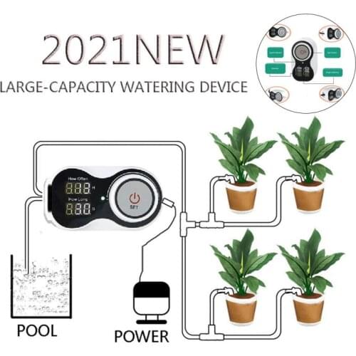 Garden Water Timer DIY Drip Irrigation System Automatic Watering Irrigation System With Adjustable Drippers For Pot Garden Lawn