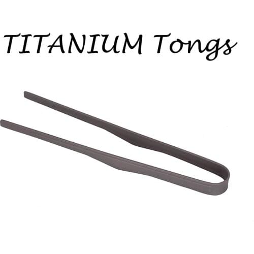 AIFREEDOM Outdoor Camping Pure BBQ Clip Titanium Food Tongs Picnic Kitchen Tool Tong