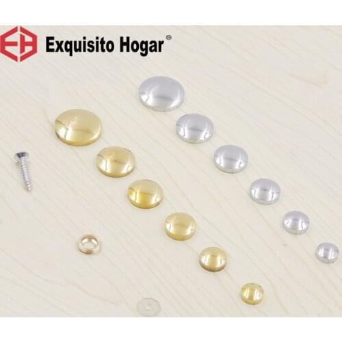 Solid Brass Mirror Gold Surface Mirror Nail Decorative Cover Advertisement Decorative Glass Acrylic Nail Cap Screws