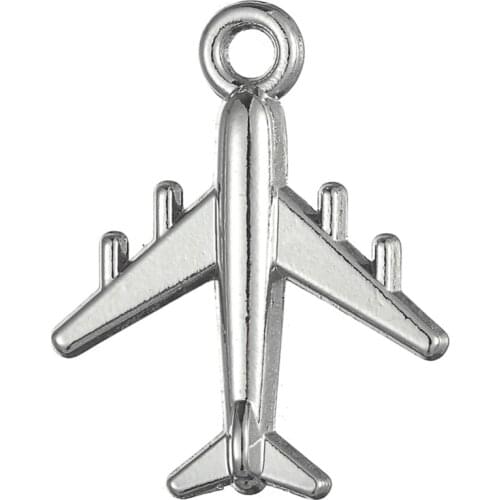 Skyrim Vintage Airplane DIY Charm Finding Fashion Jewelry Zinc Alloy Pendant 20Pcs/lot