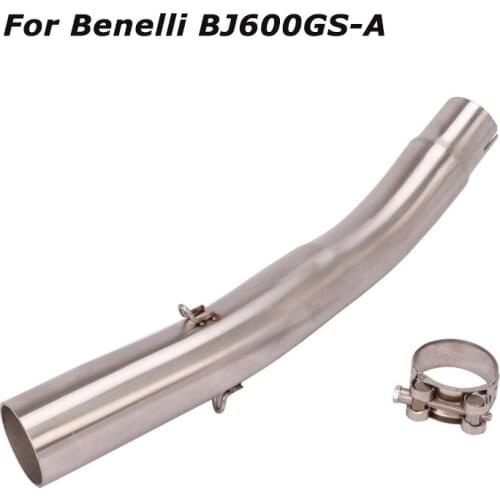 Exhaust Mid Link Pipe Slip for Benelli BJ600G Motorcycle Modified System Escape Connect Tube 51mm