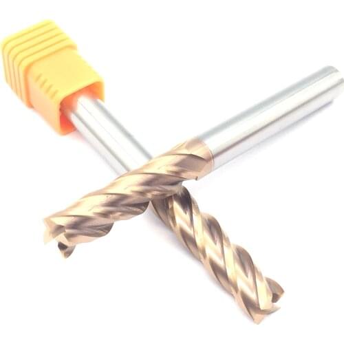 1PCS HRC60 4F 10.0XD10X100L End Mill Flat Bottom Four Blade CNC Lathe Tungsten Steel solide Carbide Endmills